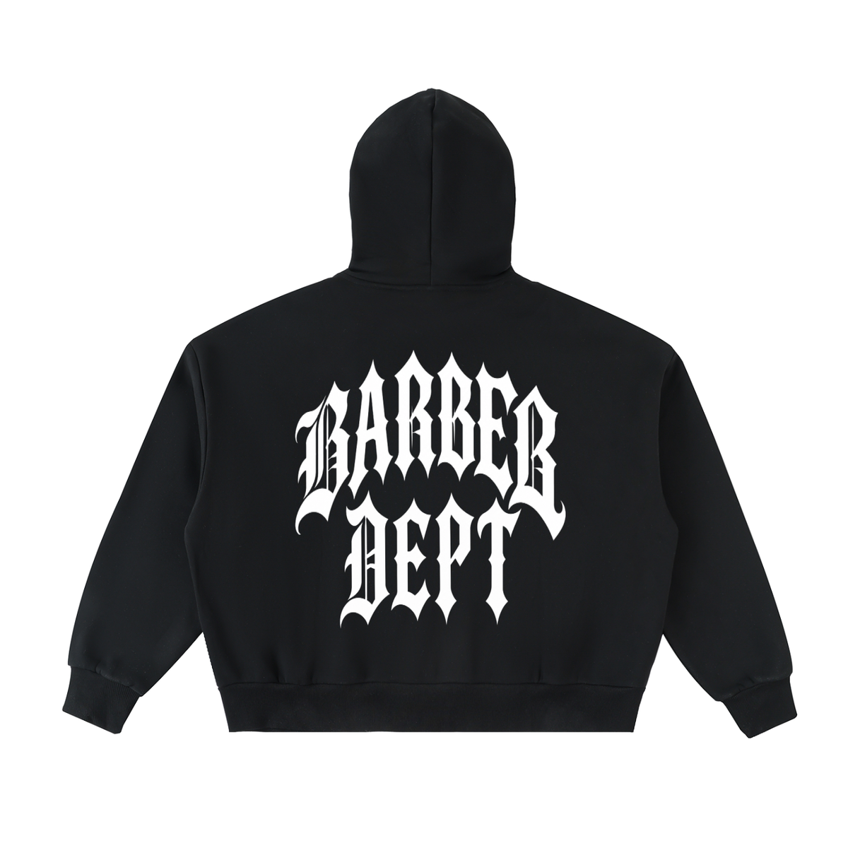 Fleeced Full-Zip Boxy Hoodie