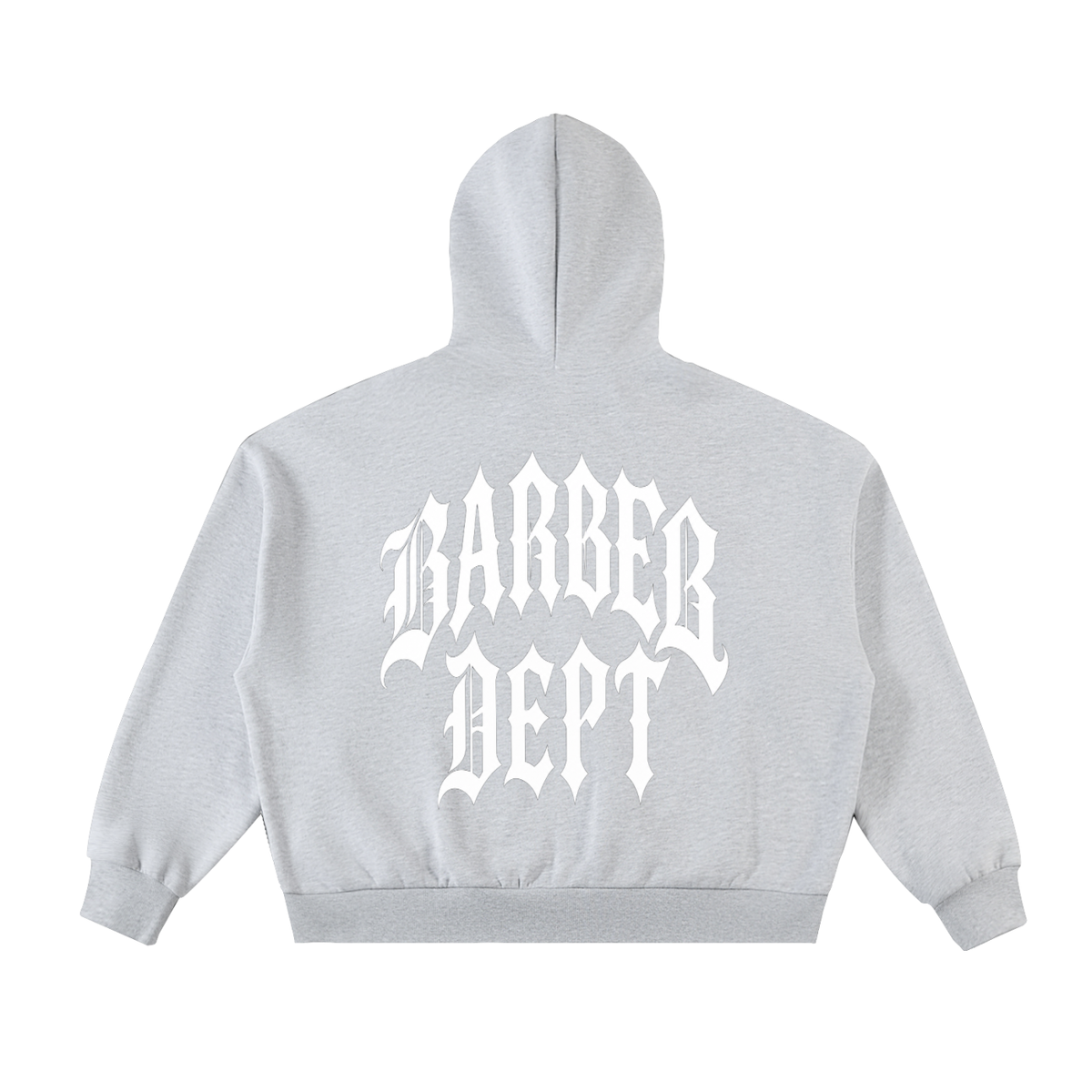 Fleeced Full-Zip Boxy Hoodie