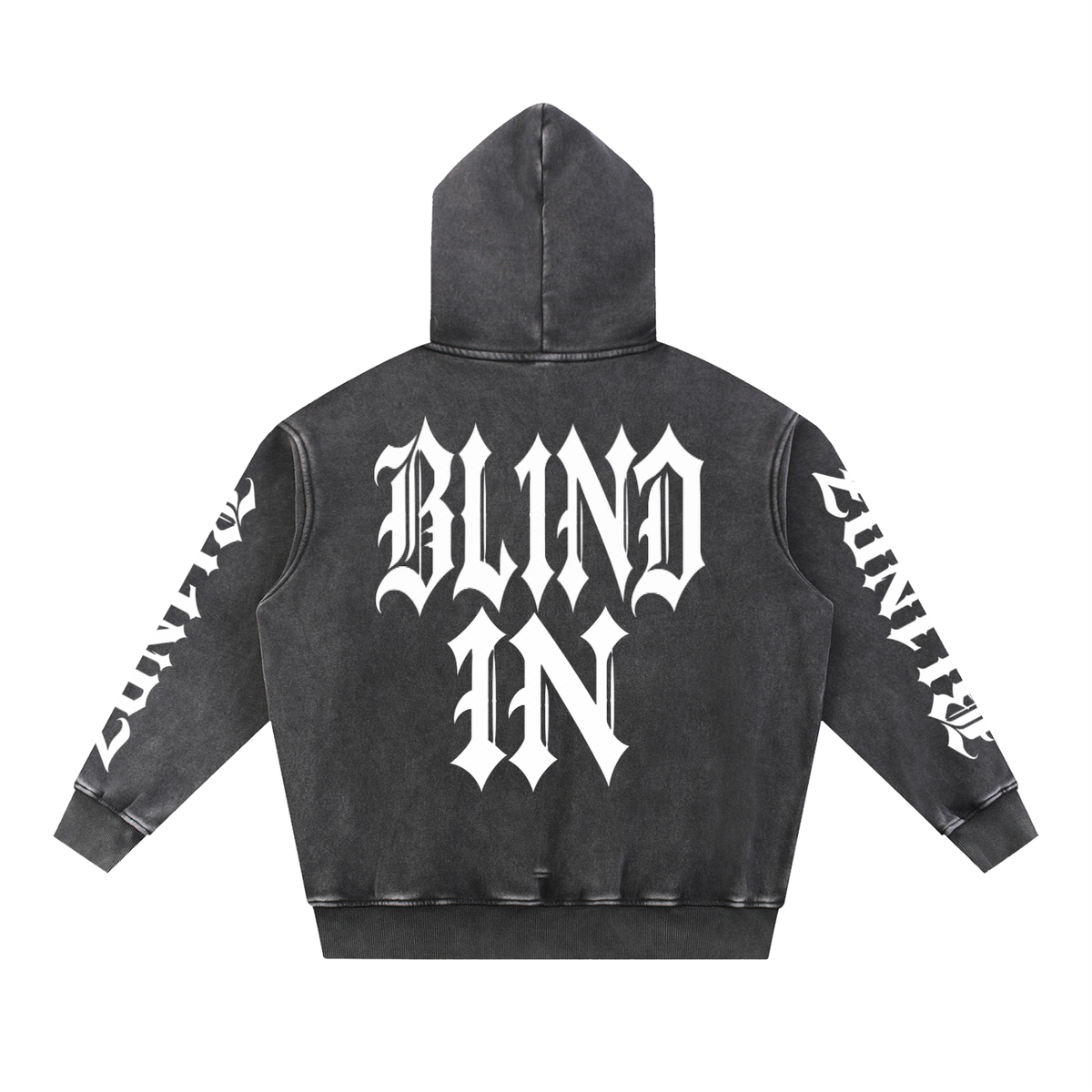 Snow Wash Fleece Oversize Hoodie