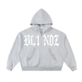 Fleeced Full-Zip Boxy Hoodie