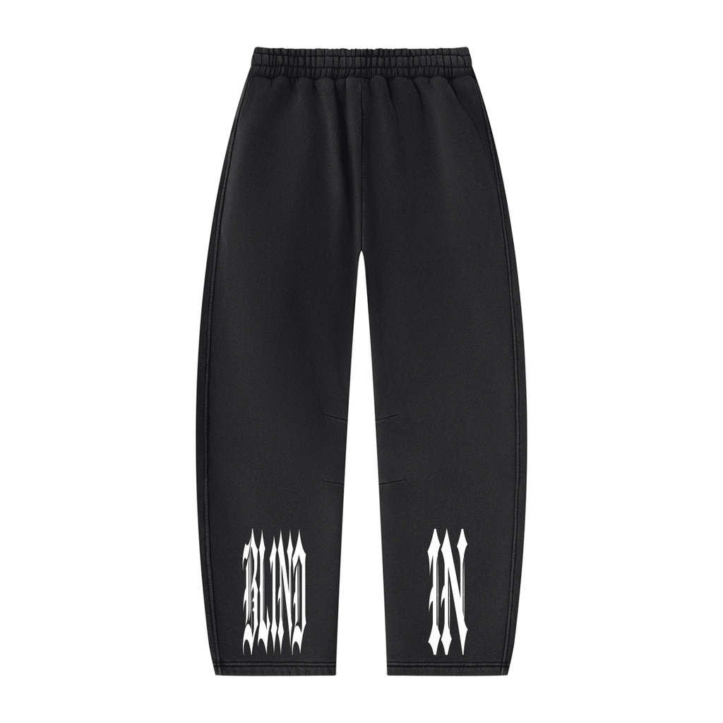 Unisex Vintage Wash Barrel Leg Fleece Sweatpants